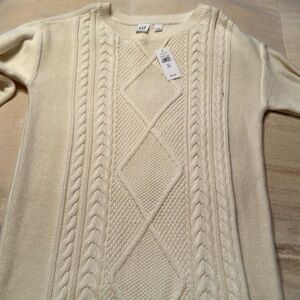 Brand new cream cable knit dress
